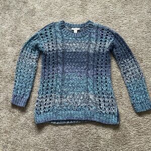 Blue Gradient Women's Sweater
